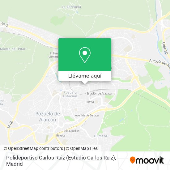 Mapa Polideportivo Carlos Ruiz (Estadio Carlos Ruiz)