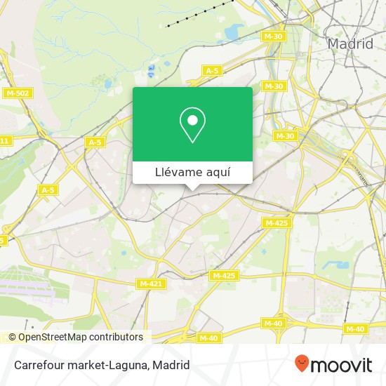 Mapa Carrefour market-Laguna