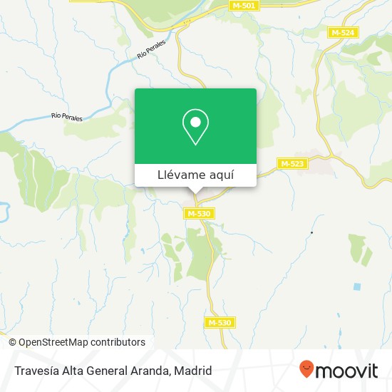 Mapa Travesía Alta General Aranda