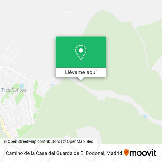 Mapa Camino de la Casa del Guarda de El Bodonal
