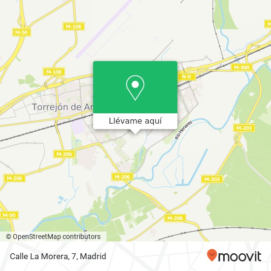 Mapa Calle La Morera, 7