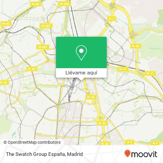 Mapa The Swatch Group España