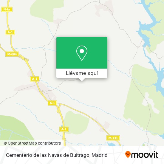 Mapa Cementerio de las Navas de Buitrago