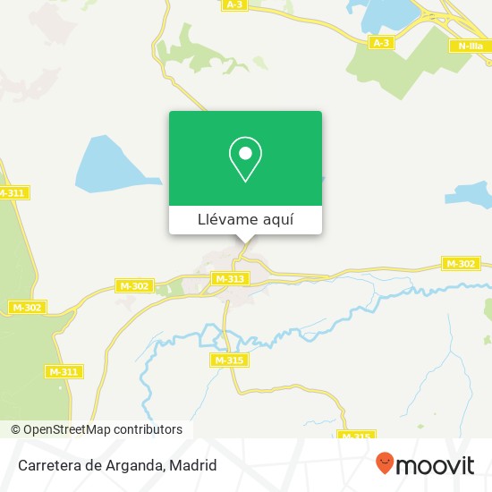 Mapa Carretera de Arganda