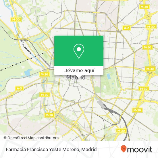 Mapa Farmacia Francisca Yeste Moreno