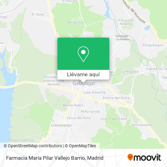 Mapa Farmacia María Pilar Vallejo Barrio