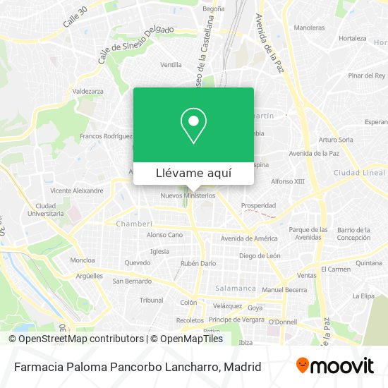 Mapa Farmacia Paloma Pancorbo Lancharro