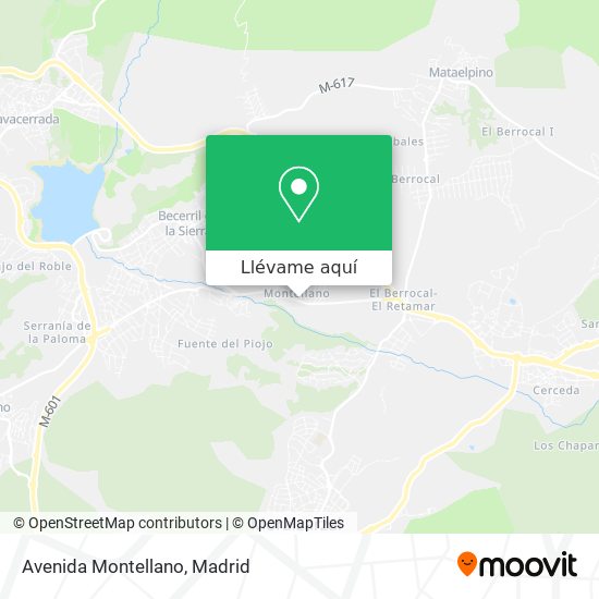 Mapa Avenida Montellano
