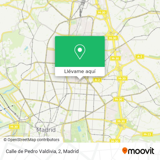 Mapa Calle de Pedro Valdivia, 2