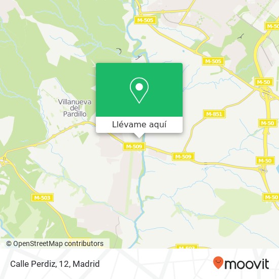 Mapa Calle Perdiz, 12