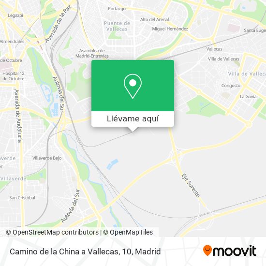 Mapa Camino de la China a Vallecas, 10