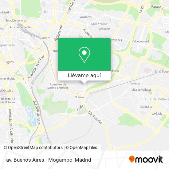 Mapa av. Buenos Aires - Mogambo