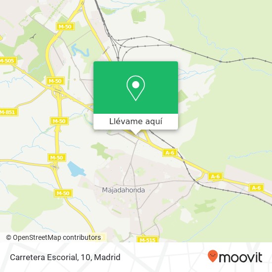 Mapa Carretera Escorial, 10