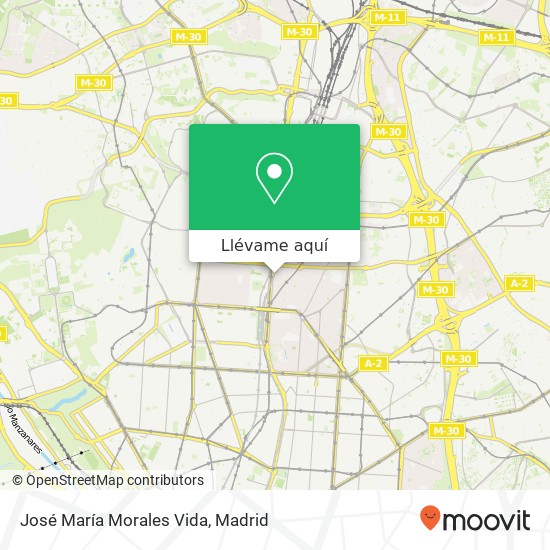 Mapa José María Morales Vida