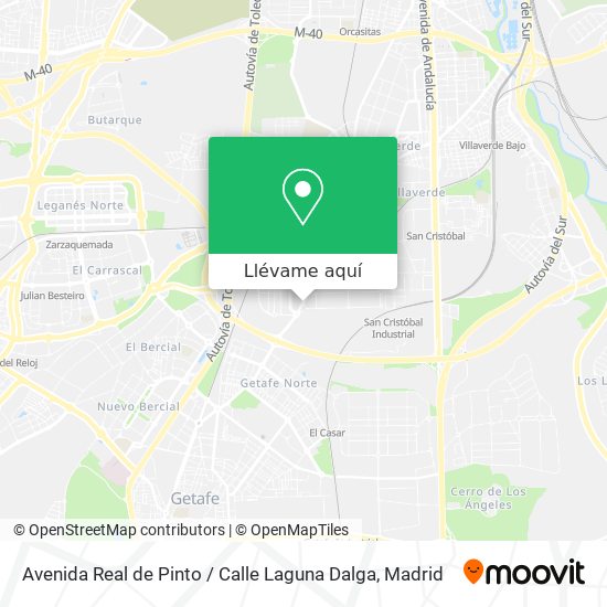 Mapa Avenida Real de Pinto / Calle Laguna Dalga