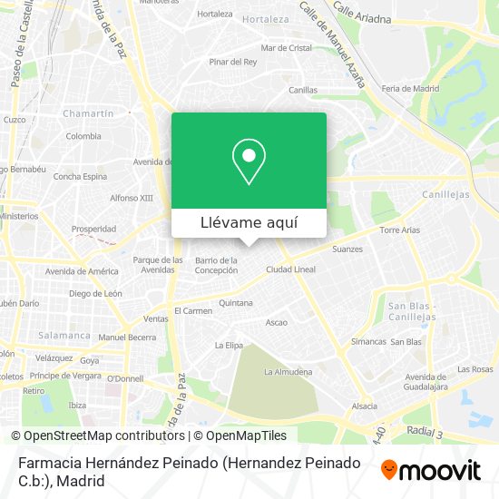 Mapa Farmacia Hernández Peinado (Hernandez Peinado C.b:)