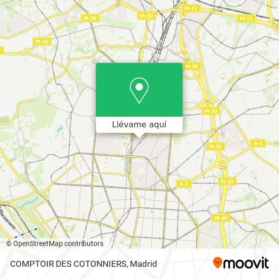 Mapa COMPTOIR DES COTONNIERS