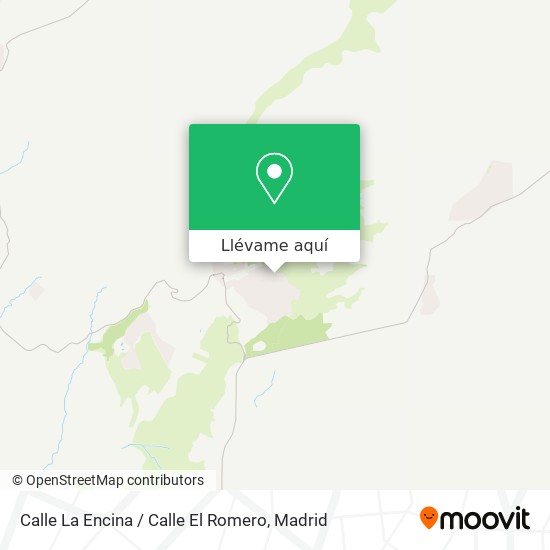 Mapa Calle La Encina / Calle El Romero