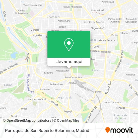 Mapa Parroquia de San Roberto Belarmino