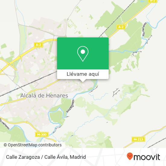 Mapa Calle Zaragoza / Calle Ávila