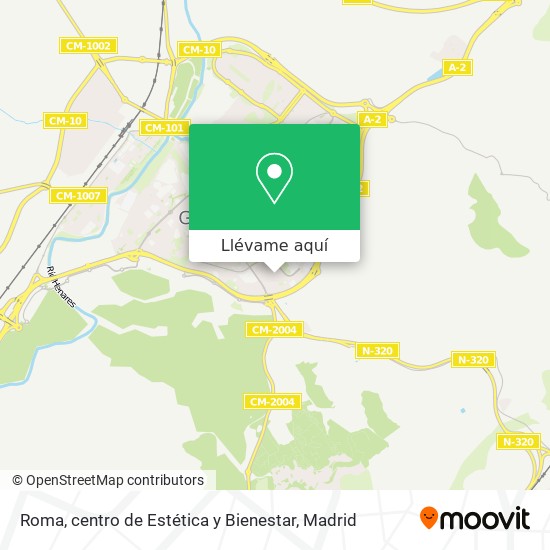 Mapa Roma, centro de Estética y Bienestar