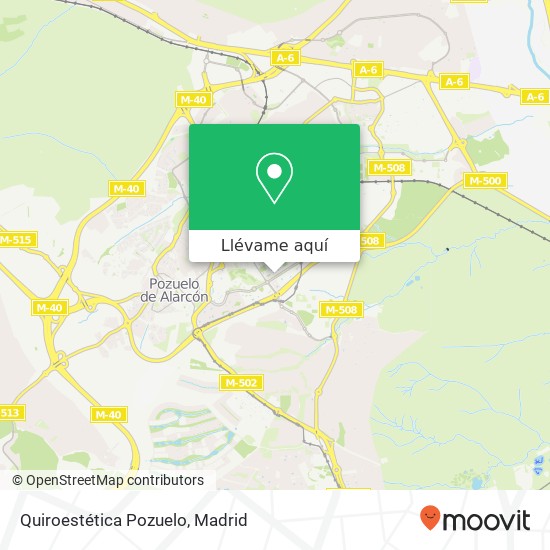 Mapa Quiroestética Pozuelo