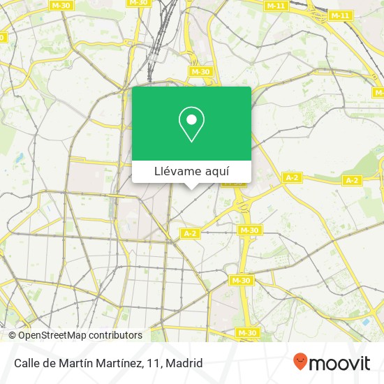 Mapa Calle de Martín Martínez, 11