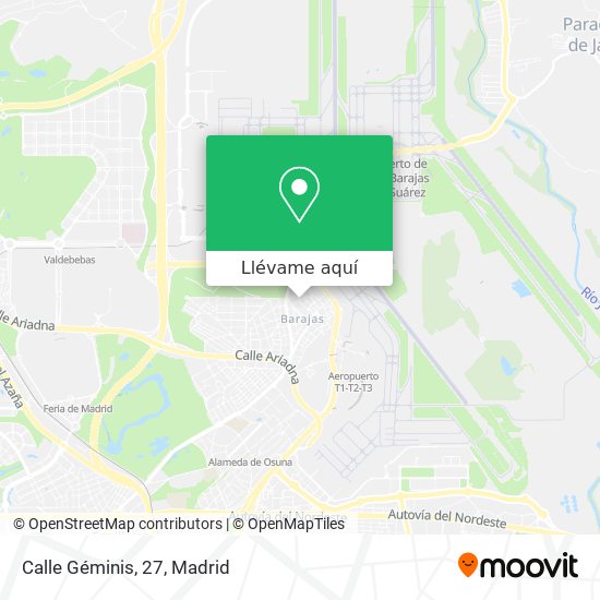 Mapa Calle Géminis, 27