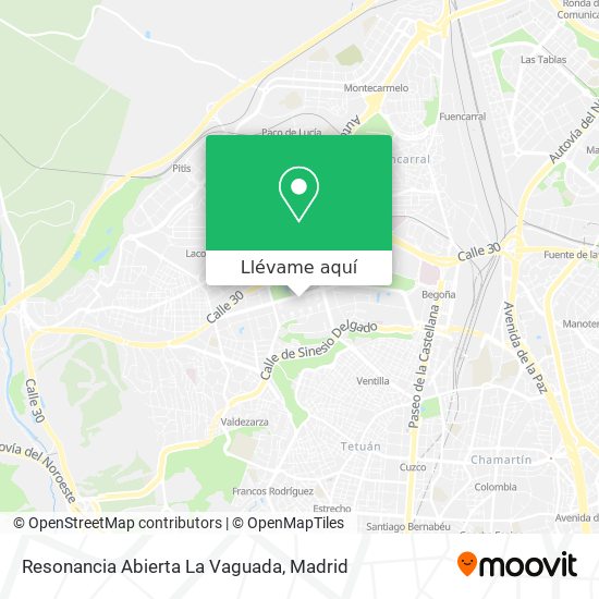 Mapa Resonancia Abierta La Vaguada