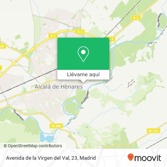Mapa Avenida de la Virgen del Val, 23