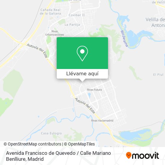 Mapa Avenida Francisco de Quevedo / Calle Mariano Benlliure