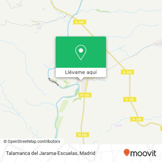 Mapa Talamanca del Jarama-Escuelas