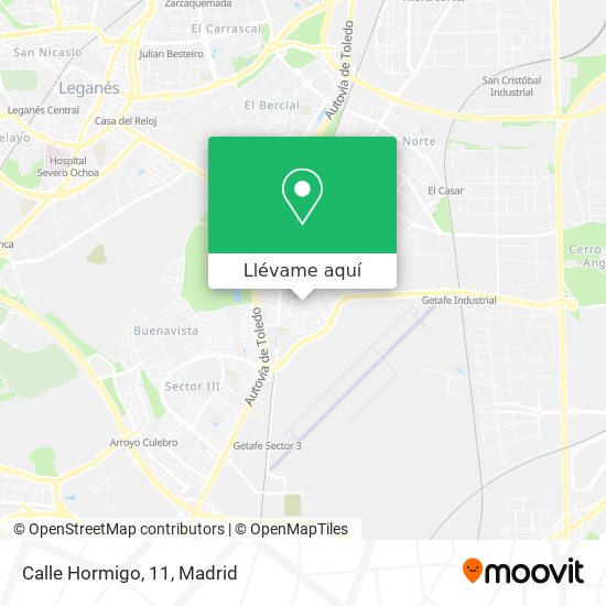 Mapa Calle Hormigo, 11