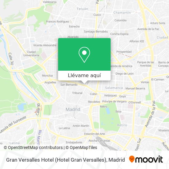 Mapa Gran Versalles Hotel