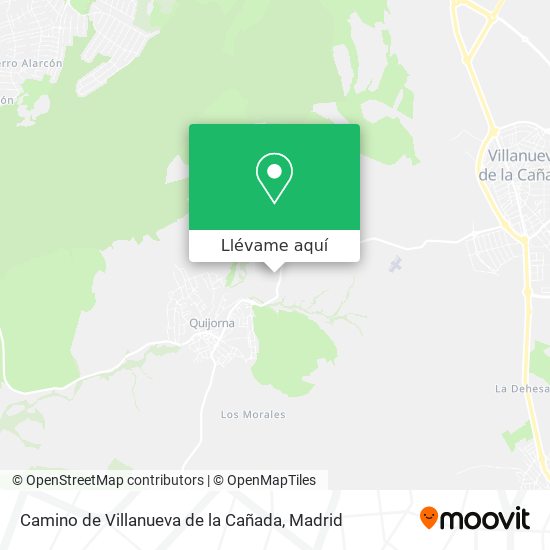 Mapa Camino de Villanueva de la Cañada