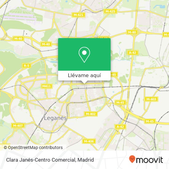 Mapa Clara Janés-Centro Comercial