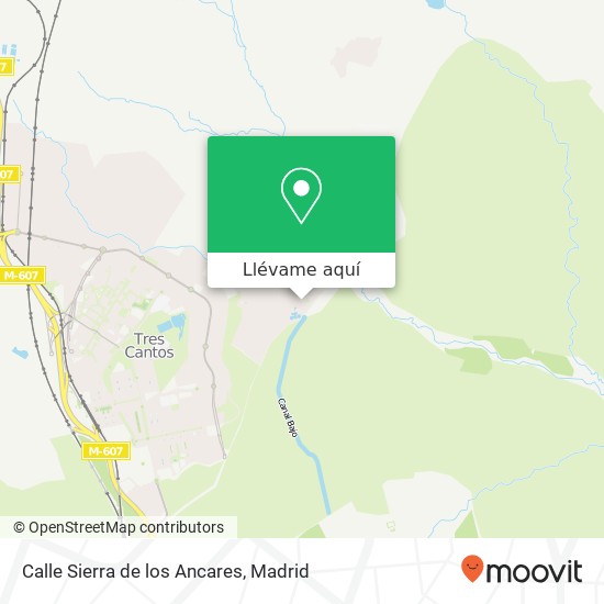 Mapa Calle Sierra de los Ancares