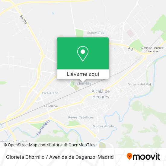 Mapa Glorieta Chorrillo / Avenida de Daganzo