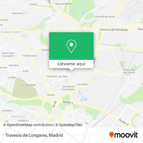 Mapa Travesía de Longares