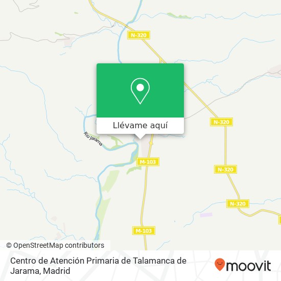 Mapa Centro de Atención Primaria de Talamanca de Jarama