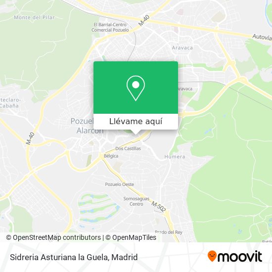 Mapa Sidreria Asturiana la Guela