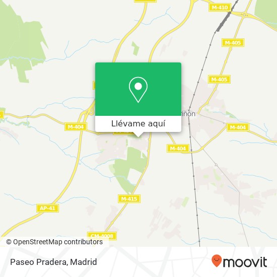 Mapa Paseo Pradera