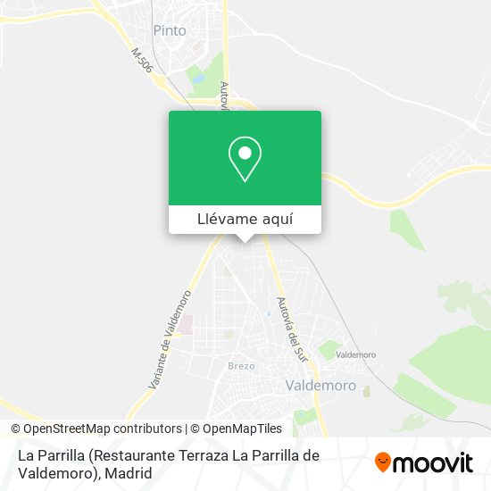 Mapa La Parrilla (Restaurante Terraza La Parrilla de Valdemoro)