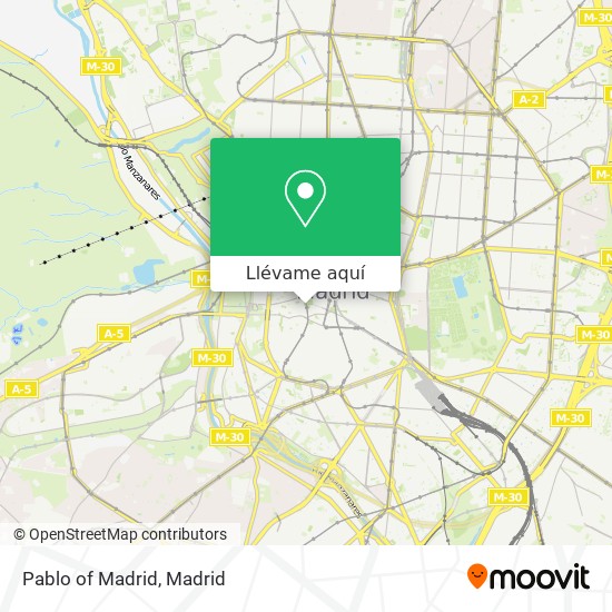 Mapa Pablo of Madrid