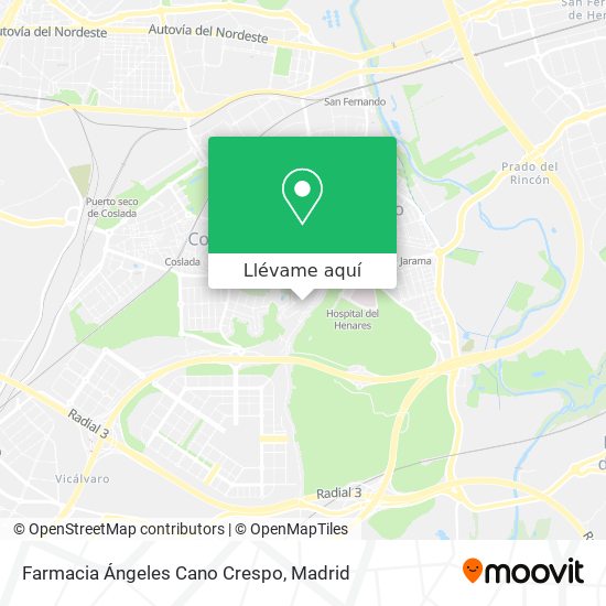 Mapa Farmacia Ángeles Cano Crespo