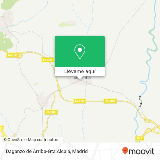 Mapa Daganzo de Arriba-Gta.Alcalá