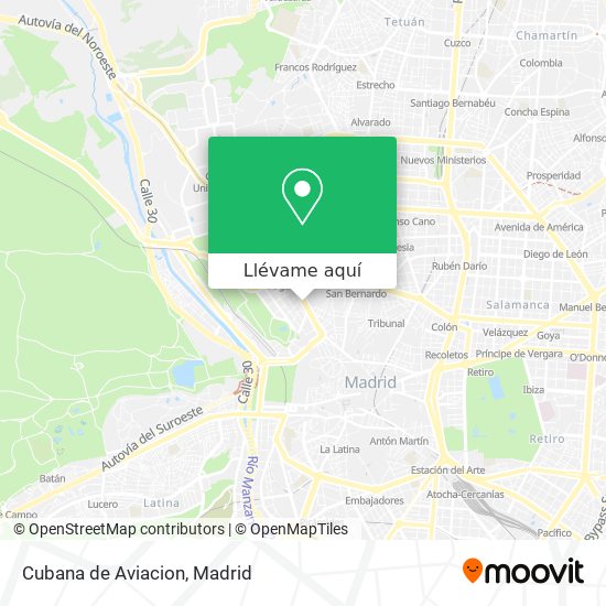 Mapa Cubana de Aviacion