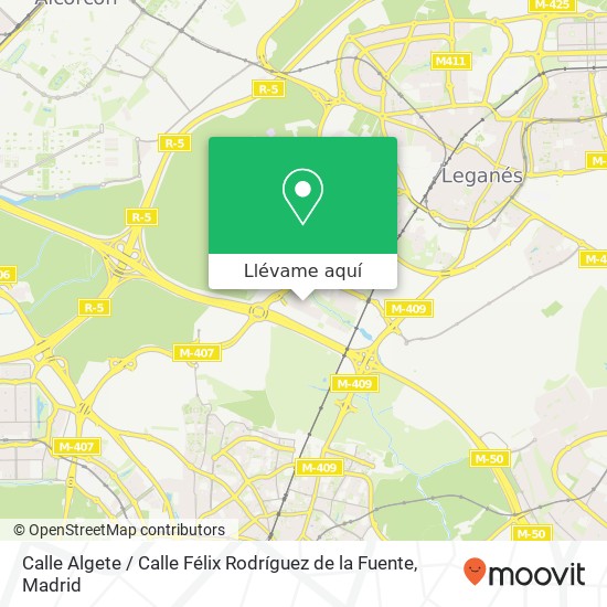 Mapa Calle Algete / Calle Félix Rodríguez de la Fuente