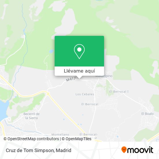 Mapa Cruz de Tom Simpson