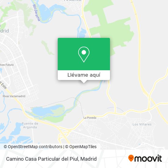 Mapa Camino Casa Particular del Piul